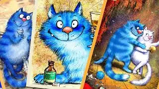 Когда весна стучит в окно... Божья Коровка. и Синие коты Рины Зенюк .