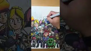 Day 28 Drawing EVERY Brawler - 8-Bit 🤯🎮 