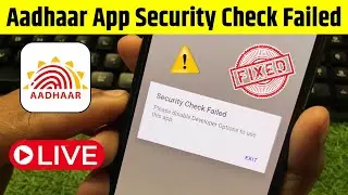 Security Check Failed Please disable Developer Options to use this app. Aadhaar App Problem Solved