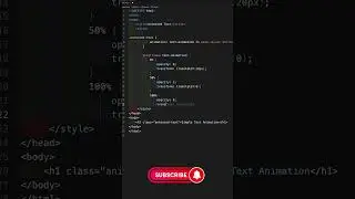 Simple CSS Text Animation | HTML CSS 