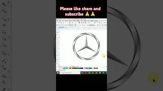 Coreldraw tutorial | Mercedes logo in coreldraw 