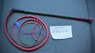 Whipmaker's Cord Nylon Stockwhip Winner Announced! Congratulations @Bleiz39!!!