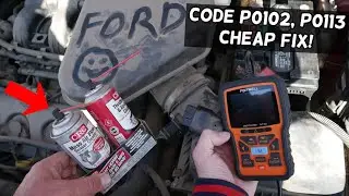 ENGINE LIGHT ON CODE P0102 P0113 FIX. BAD OR DIRTY MASS AIR FLOW SENSOR