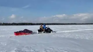 Испытания на прочность груженых саней-волокуш Snowtrail 2500