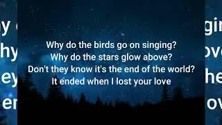 End of the world-(Brittin Lane Cover) Lyrics