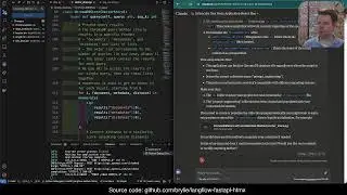 FastAPI + HTMX retrieval augmented generation chat app