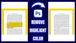 Remove Highlight Color in Page in Photoshop 