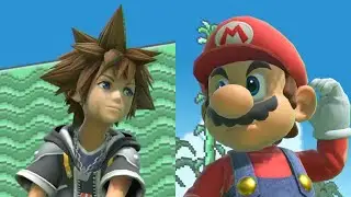 Sora and Mario team up against the danger!