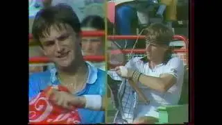 Henri Leconte vs Bjorn Borg 1/8 Monte Carlo 1983 3ème set 