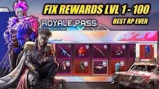 BEST ROYALPASS EVER! SEASON 14 1 TO 100 RP FULL REWARDS | ROYALPASS CRATE | EMOTES | GUN SKINS