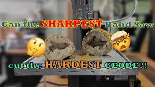 Can the SHARPEST Band Saw Cut the HARDEST GEODE?