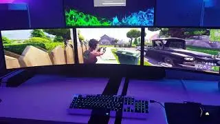 Fortnite Triple Monitor Gaming