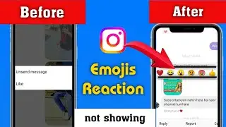 Instagram Emojis Reaction Not Showing  problem solved 2023 || how to fixed react not working