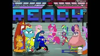 MUGEN Fight - Team Abby Archer vs. Team Patrick Star