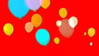 Green screen.....(red)....balloons ..