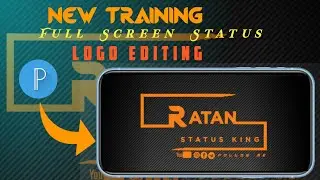 Trending Full screen Status Logo Editing pixellab|New trending instagram logo  pixelLab 