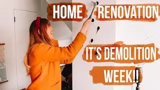 HOME RENOVATION VLOG #1 | Demolition Week of Renovating Our Old House!