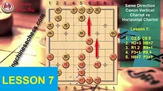 Chinese Chess Strategy LESSON 7: Same Direction Canon Vertical Chariot vs Horizontal Chariot