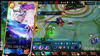 GUSION TOP GLOBAL 18 KILL MVP FACTORY