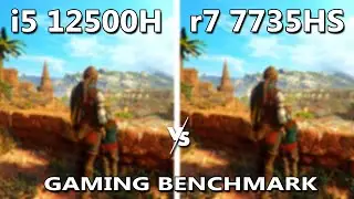 Intel i5 12500h vs Ryzen 7 7735hs Gaming Benchmark | Acer Nitro 5 Gaming Test | 