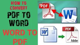 How to convert a PDF File into Word//Word to PDF//JPEG to PDF//PDF to JPEG