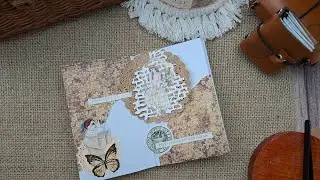 ASMR | Scrapbooking With Me | Aesthetic Journaling #vintagejournal