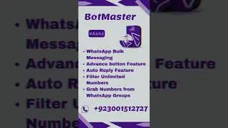 "BotMster" Advanced WhatsApp Marketing Software.Available!! #bomaster #whatsappmarketing