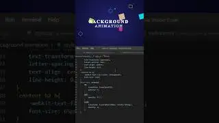 Background Animation effect in Html css javascript || 
