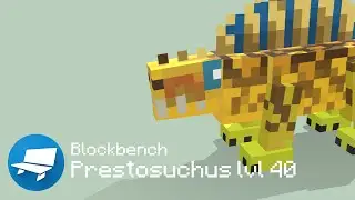 Prestosuchus lvl 40 (JW the game) - Blockbench Creation Timelapse