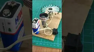 Awesome Diy With Dc Motor 9v battery #shorts #diy