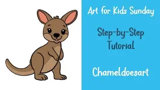 Hop into Creativity: Drawing a Kangaroo - Easy Art Tutorial for Kids!