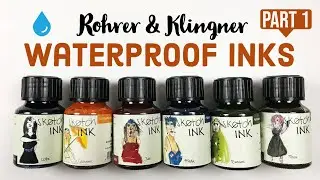 Rohrer & Klingner sketchINKs Ink Haul Swatching ❀ Lightfast, Waterproof Fountain Pen Friendly Ink