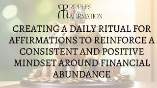 Creating a daily ritual for affirmations of consistent and positive mindset on financial abundance