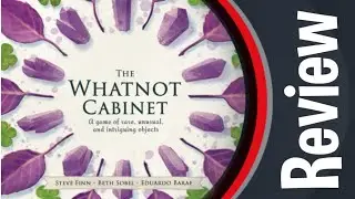 The Whatnot Cabinet Board Game Review (Pencil First Games 2021)
