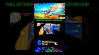 India's fastest player handcam setting 🏆⚙️ custom hud🇧🇷Garena Free Fire #shortsfeed