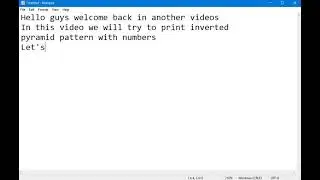 Another inverted half pyramid pattern with number in python | Python Pattern Examples
