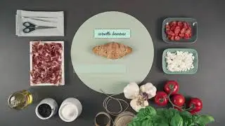 Cornetto Bavarese Lizzi - Ricetta coppa di Parma, feta greca e pomodorini