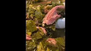 **WATCH HOW EASY THIS IS** | Collard Greens and Smoked Turkey #shorts #easyrecipe #asmrfood