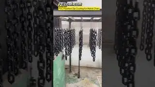 PVC plastisol liquid dip coating for metal chains #plasticcoating