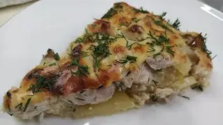 Курица в яично-сырной заливке | Горячее блюдо