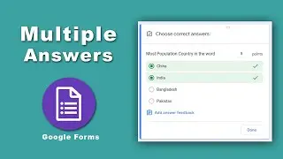 how to add multiple short answers into Google Form Questions