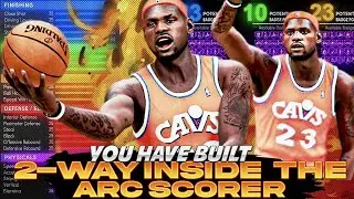 BEST 2 WAY INSIDE THE ARC SCORER BUILD IN NBA 2K21 NEXT GEN! (ROOKIE LEBRON JAMES BUILD!)