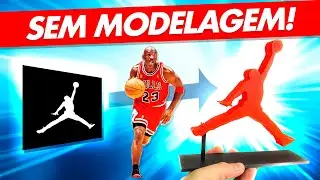 Como transformar imagem 2D em Impressão 3D SEM MODELAGEM