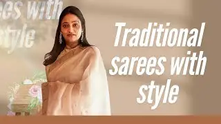 Traditional sarees with style #gayathrifashions