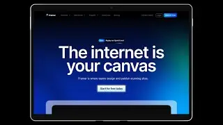 Hero Section - Designing Framer's Website UI with Figma