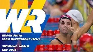 100m Backstroke World Records Belong to 🇺🇸 Regan Smith 🚀 | Swimming World Cup 2024