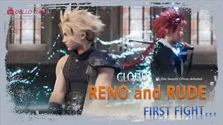 Final Fantasy VII Remake Cloud versus Reno and Rude First Fight
