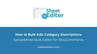 WooCommerce - How to Bulk Edit Category Descriptions Quickly