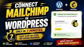 How to easily Connect or integrate Mailchimp in Wordpress Website only just in 7 minutes?