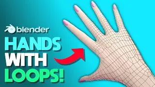 How to Make Hands With the CORE LOOP Method in Blender 3D!